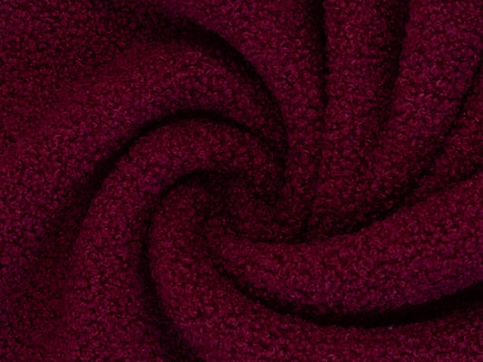 Teddy Stoff - Teddyboucle-Fleece - bordeaux