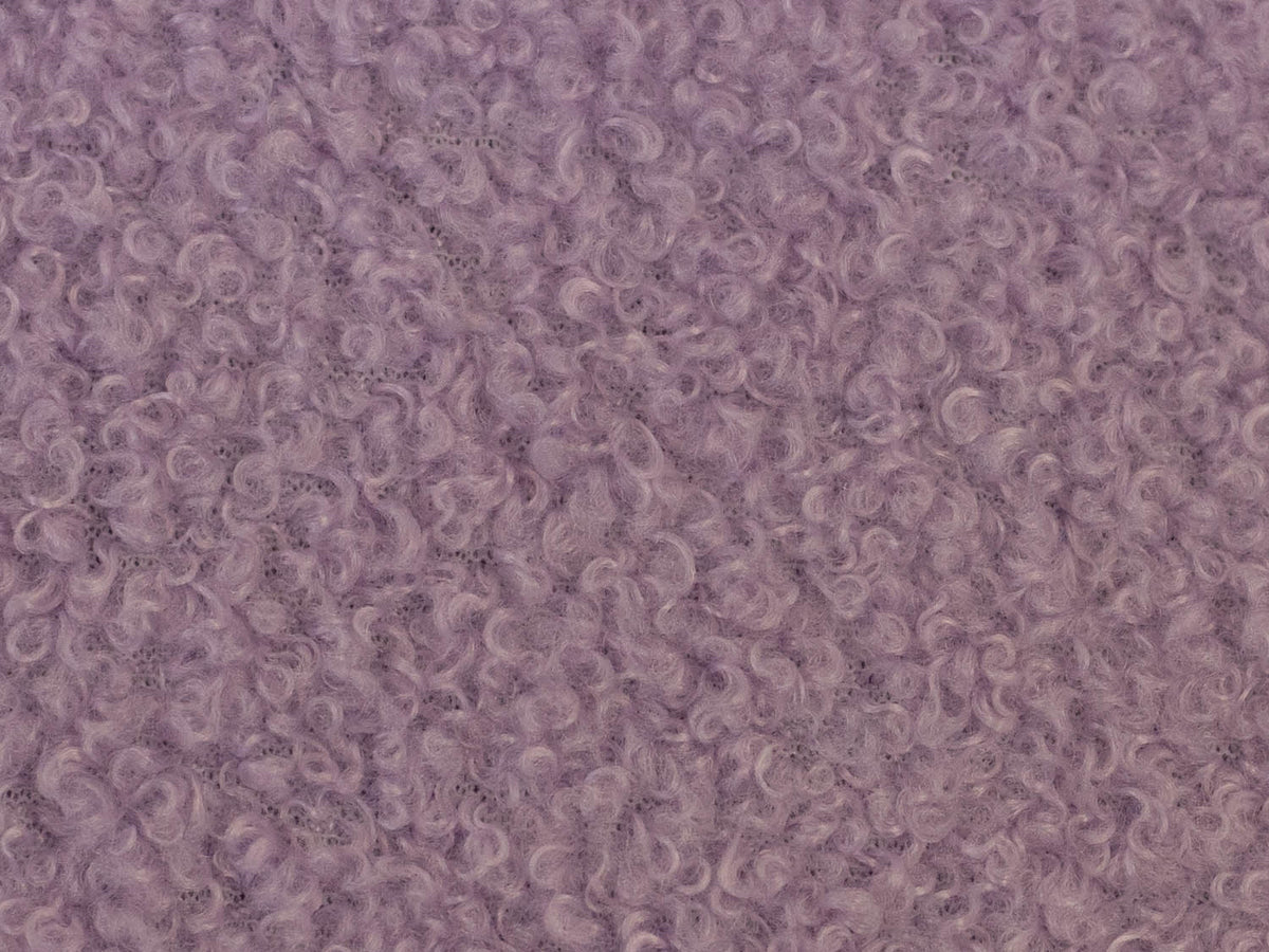 Teddy Stoff - Teddyboucle-Fleece - lavendel