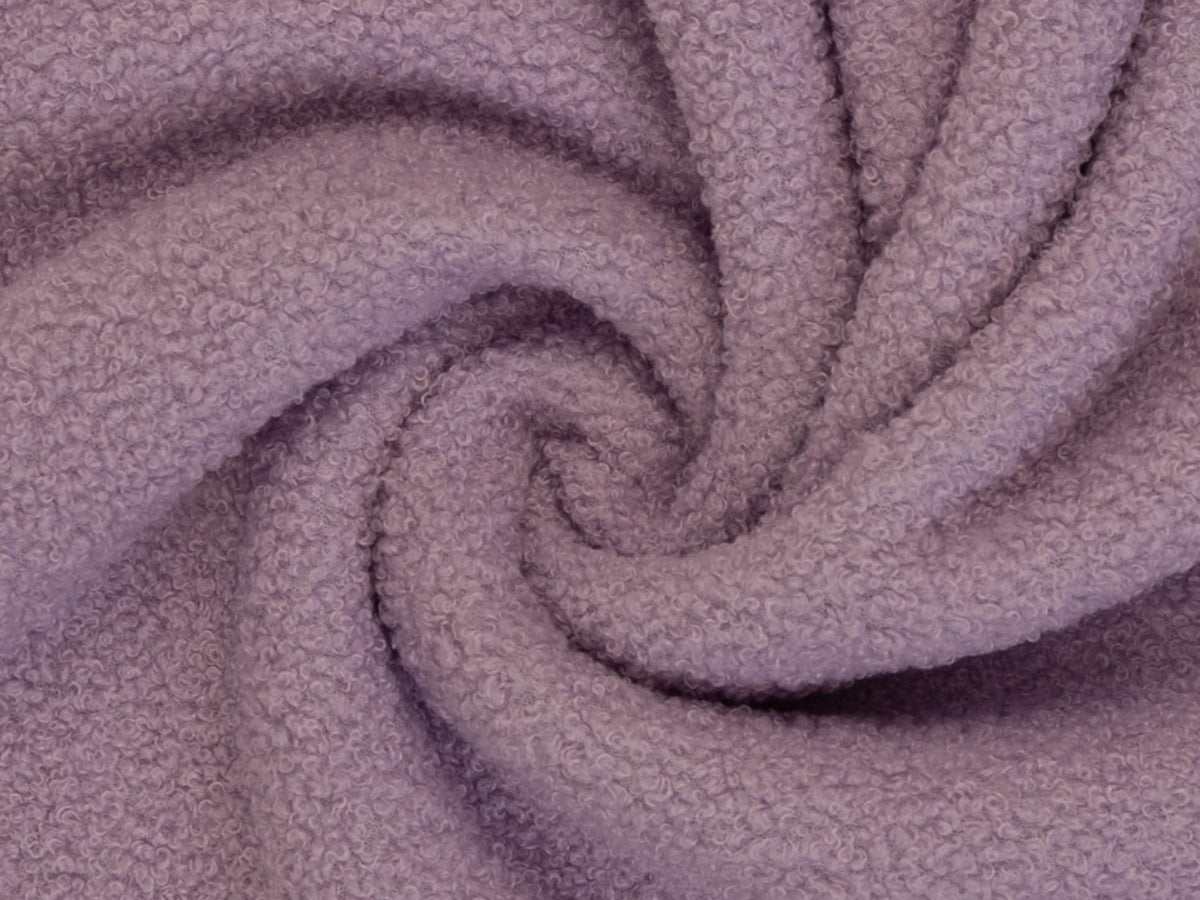 Teddy Stoff - Teddyboucle-Fleece - lavendel