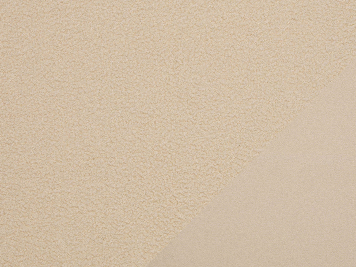 Teddy Stoff - Teddyboucle-Fleece - naturweiß