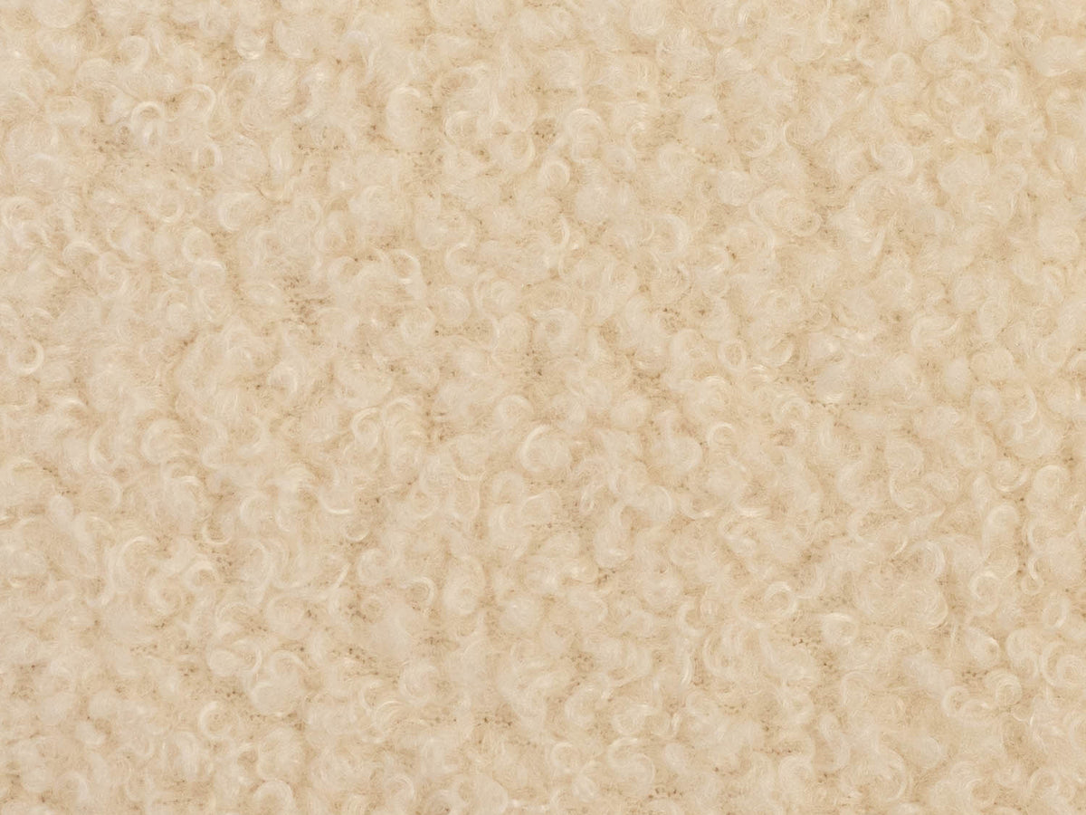 Teddy Stoff - Teddyboucle-Fleece - naturweiß