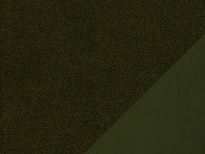 Teddy Stoff - Teddyboucle-Fleece - oliv