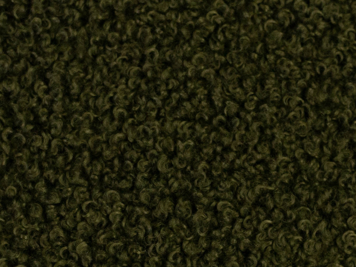 Teddy Stoff - Teddyboucle-Fleece - oliv