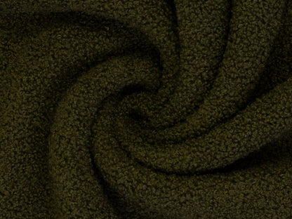 Teddy Stoff - Teddyboucle-Fleece - oliv