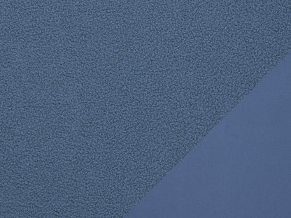 Teddy Stoff - Teddyboucle-Fleece - rauchblau