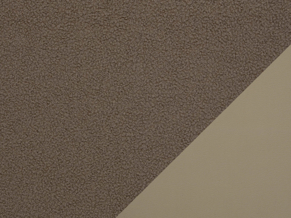 Teddy Stoff - Teddyboucle-Fleece - schlamm