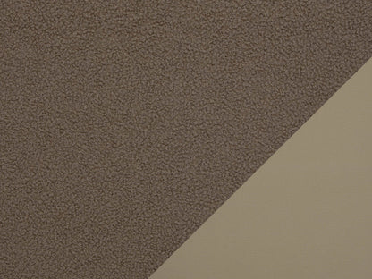 Teddy Stoff - Teddyboucle-Fleece - schlamm