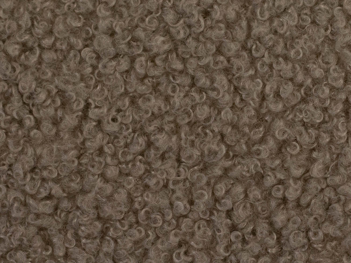 Teddy Stoff - Teddyboucle-Fleece - schlamm