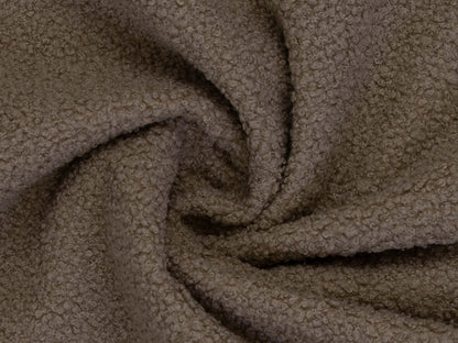 Teddy Stoff - Teddyboucle-Fleece - schlamm