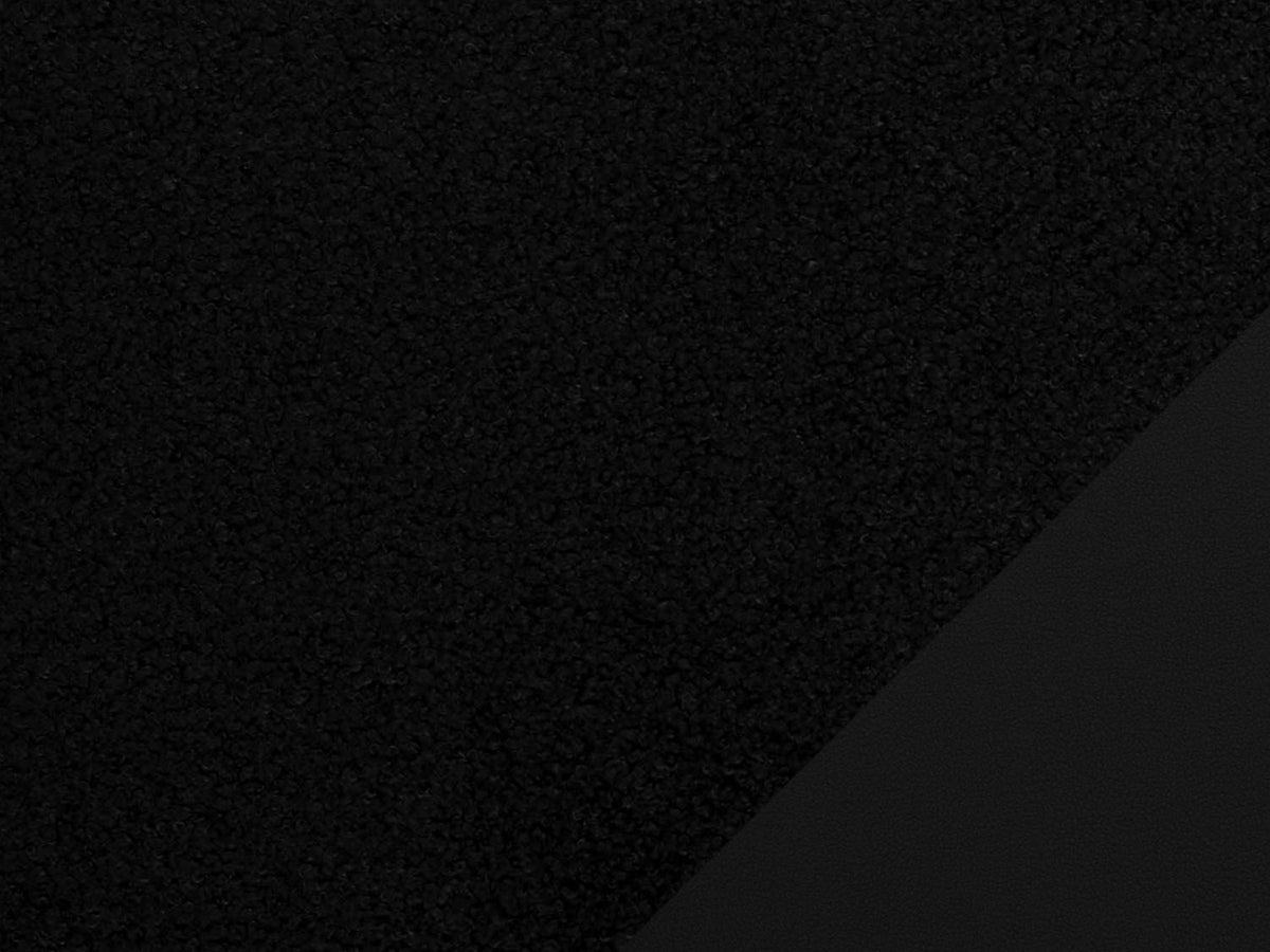 Teddy Stoff - Teddyboucle-Fleece - schwarz