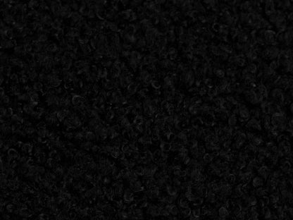 Teddy Stoff - Teddyboucle-Fleece - schwarz