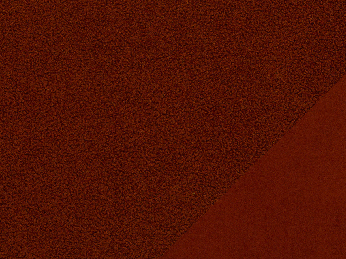 Teddy Stoff - Teddyboucle-Fleece - terracotta