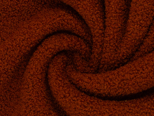Teddy Stoff - Teddyboucle-Fleece - terracotta
