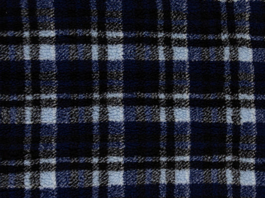 Doubleface plush fabric - grey