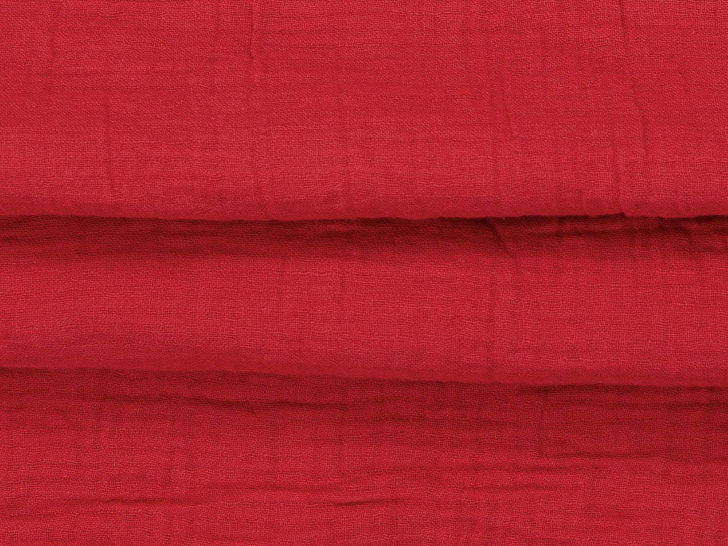 Rot Musselin Stoff, 100% Baumwolle, ca. 135 cm breit, ideal für Nähprojekte. rot musselin stoff kaufen.
