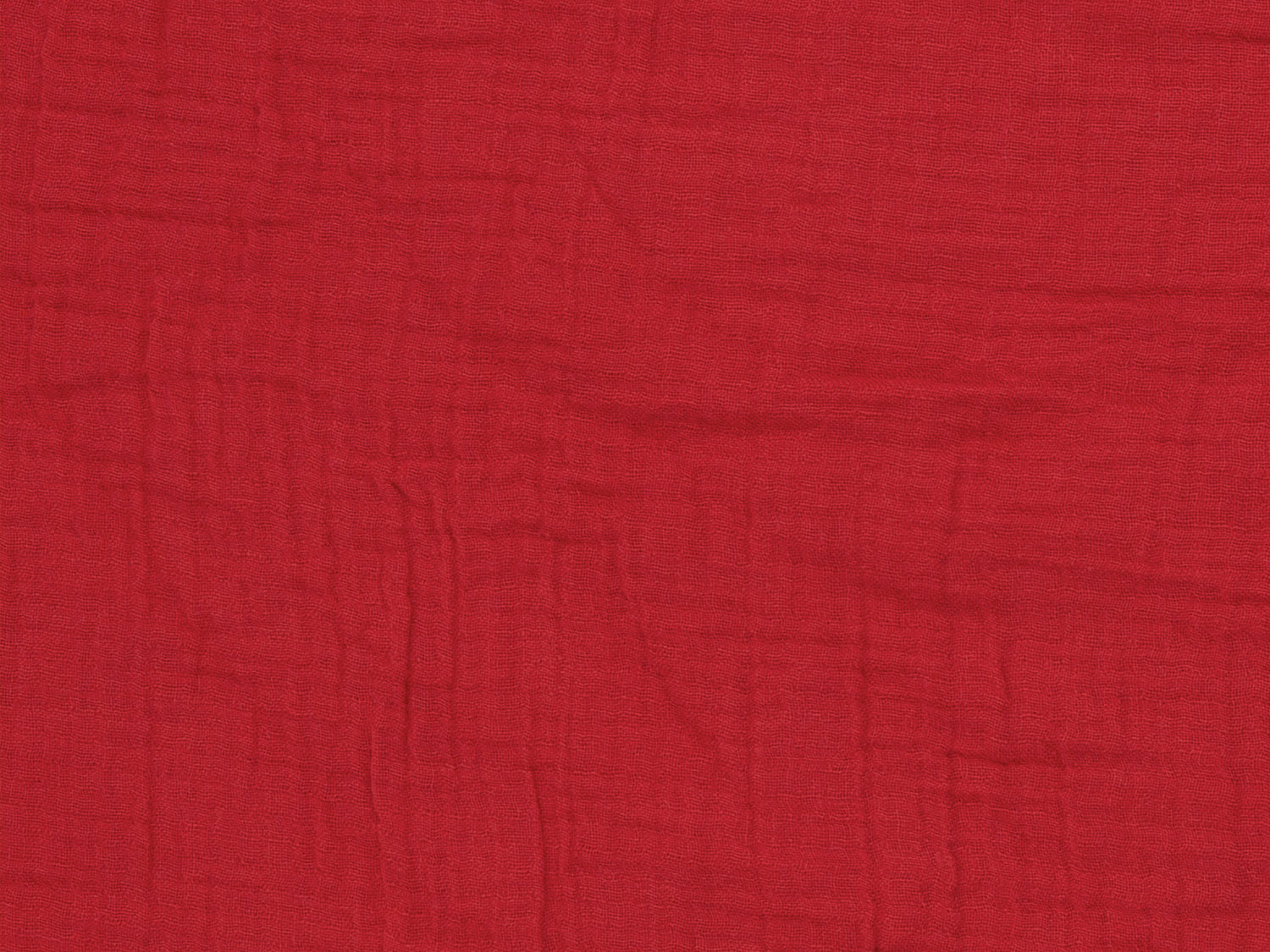 Uni Musselin Stoff in rot, 100% Baumwolle, ideal für Nähprojekte. rot musselin stoff kaufen.