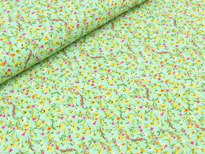 stoff-viskose-blumenwiese-gruen