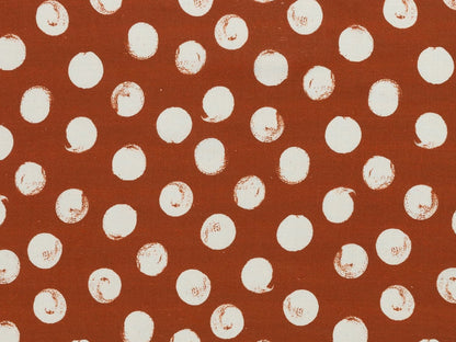 stoff-viskose-leinen-fruehling-sommer-selma-swafing-tupfen-punkte-terracotta