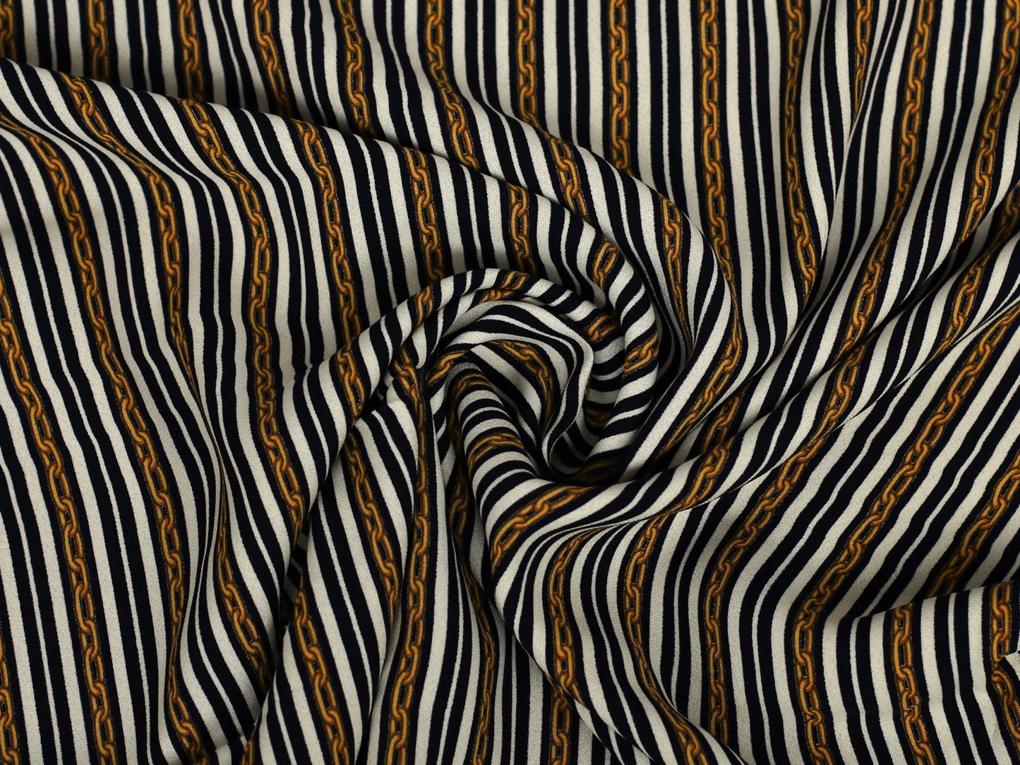 Viskose Stoff - Chain Stripes