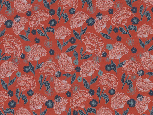 stoff-viskose-webware-swafing-jolijou-blumen-mable-orangerot