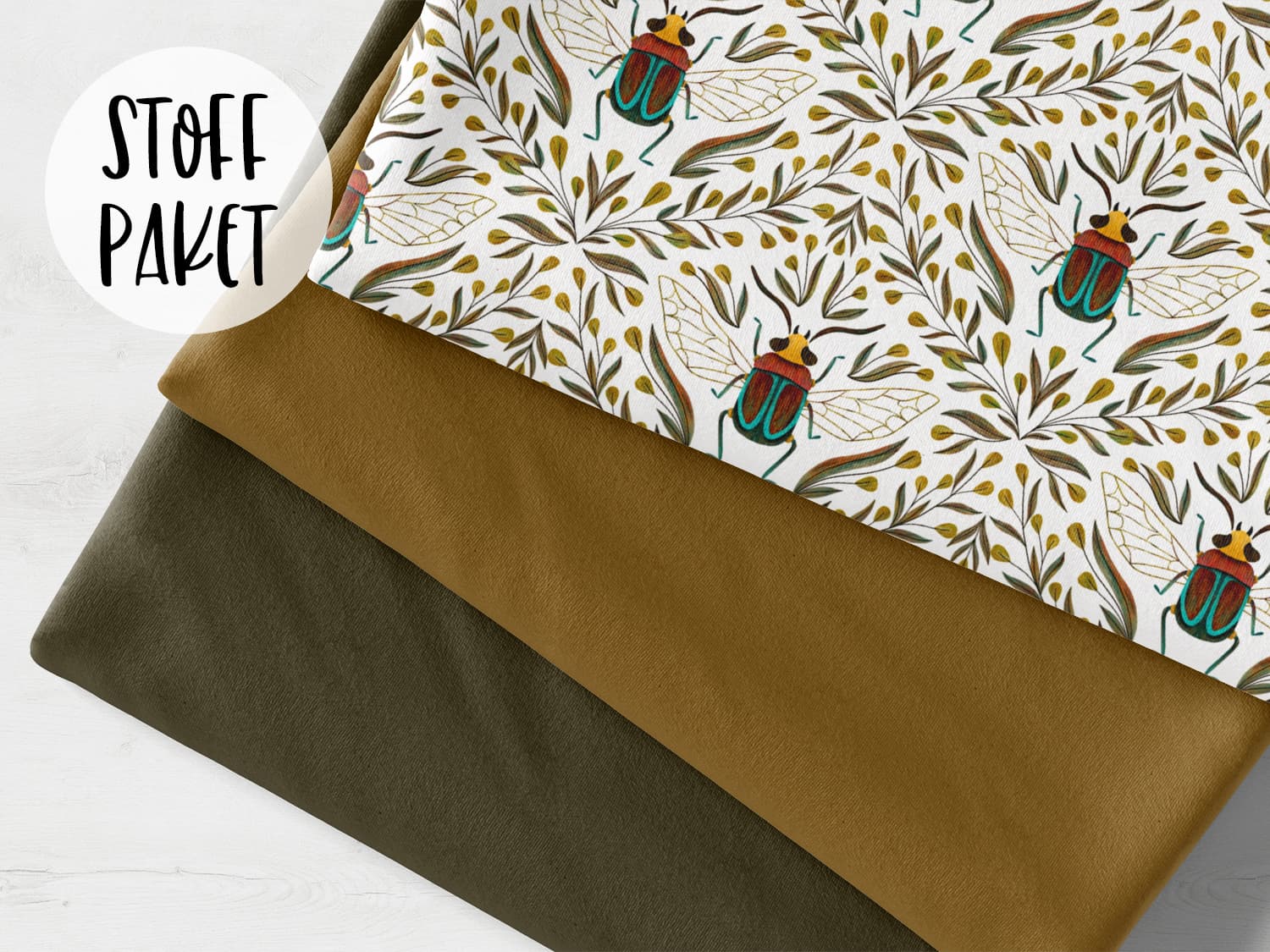 stoffpaket-stoff-baumwolle-french-terry-sommersweat-kathi-kunterbunt-herbst-fall-autumn-kaefer-fluegel-blaetter-laub-bild