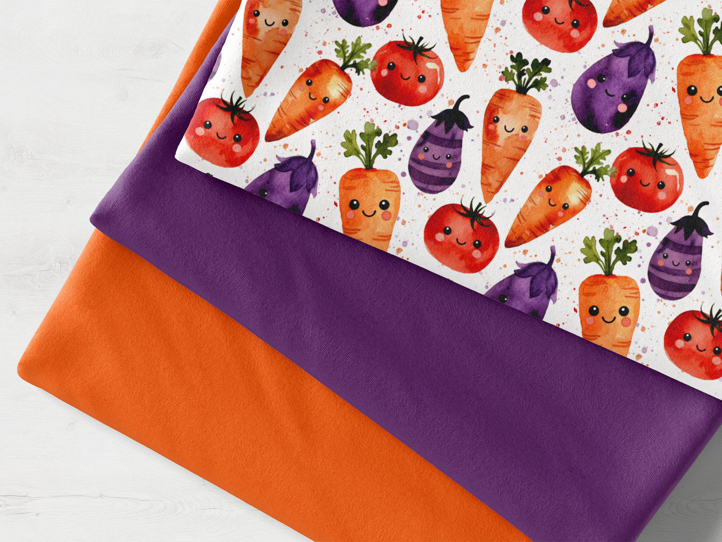 Jersey Stoff - Lustiges Gemüse