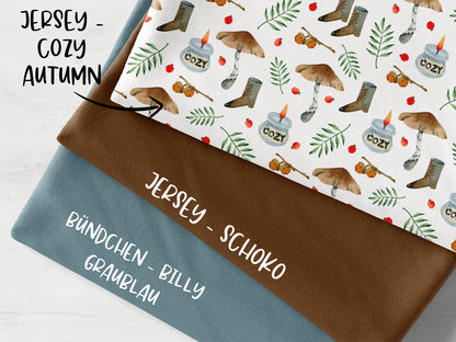 Stoffpaket - Cozy Autumn - graublau