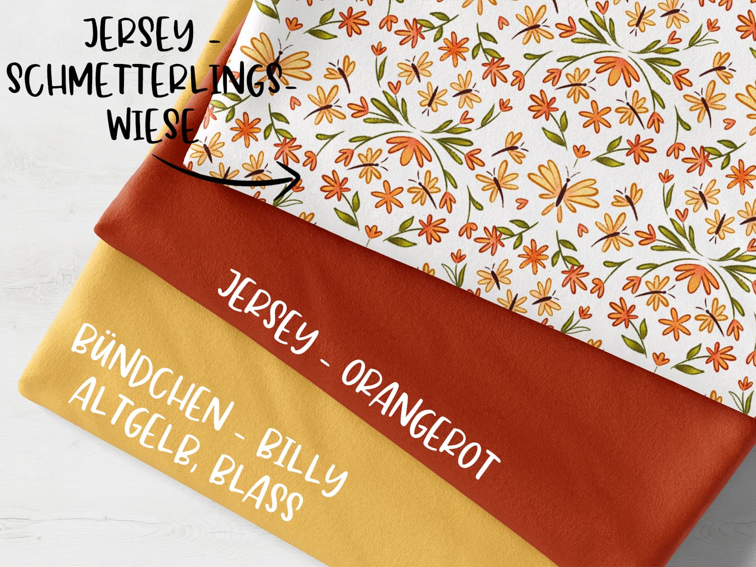 stoffpaket-stoff-jersey-baumwolle-baumwolljersey-libelle-blumen-floral-fruehling-sommer-orangerot
