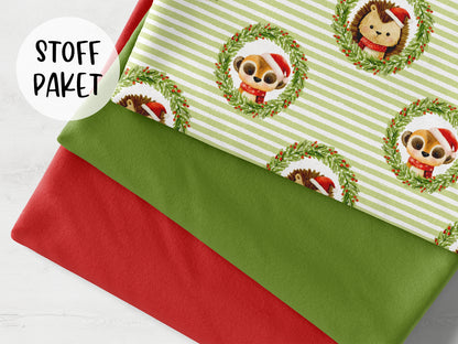 Paquet de tissus - lapin et fleurs - jaune clair