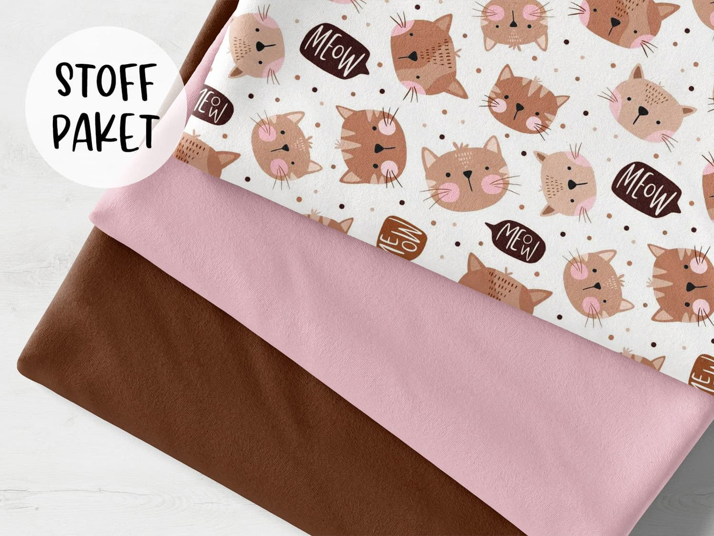 stoffpaket-stoff-jersey-baumwolljersey-buendchen-katzen-und-tupfen-bild