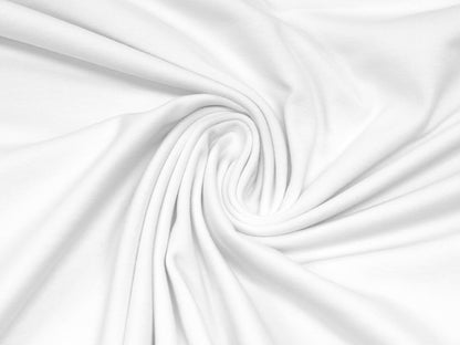 Uni SOMMERJERSEY - weiß, hochwertiger Stoff, ideal zum sommer jersey weiß kaufen, 95% Baumwolle, 5% Elasthan.
