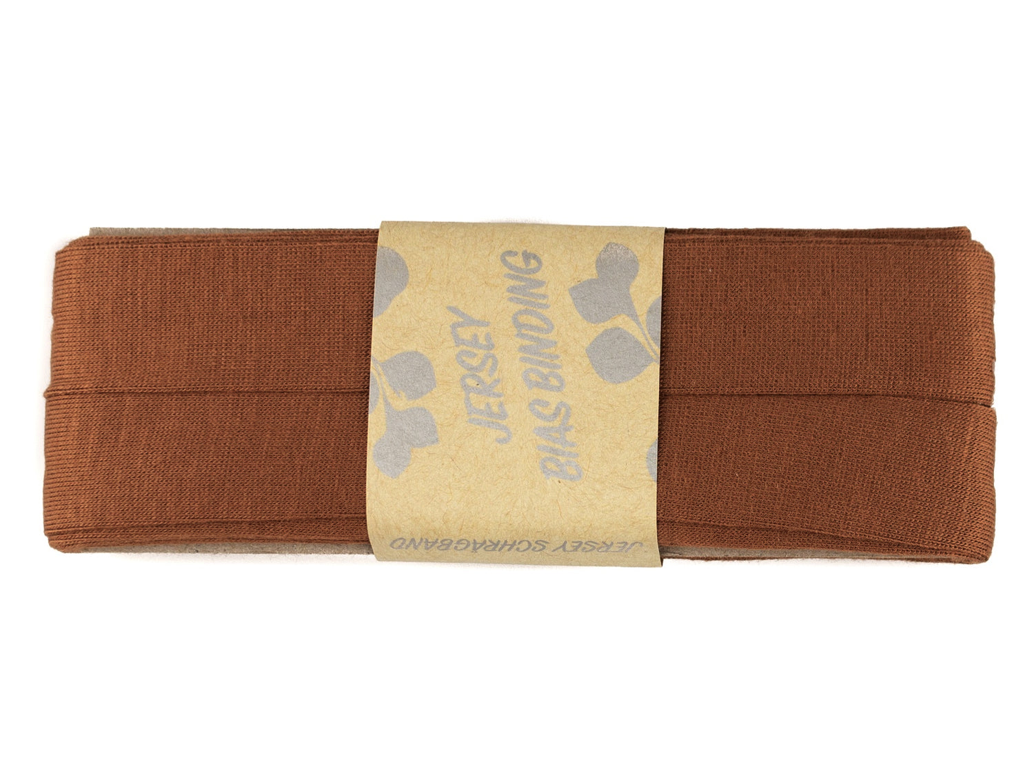 3m Viskose Schrägband in terracottabraun, 100% Viskose, 20 mm vorgefalzt, ideal für Nähprojekte. terrazzo brown viscose bias tape.