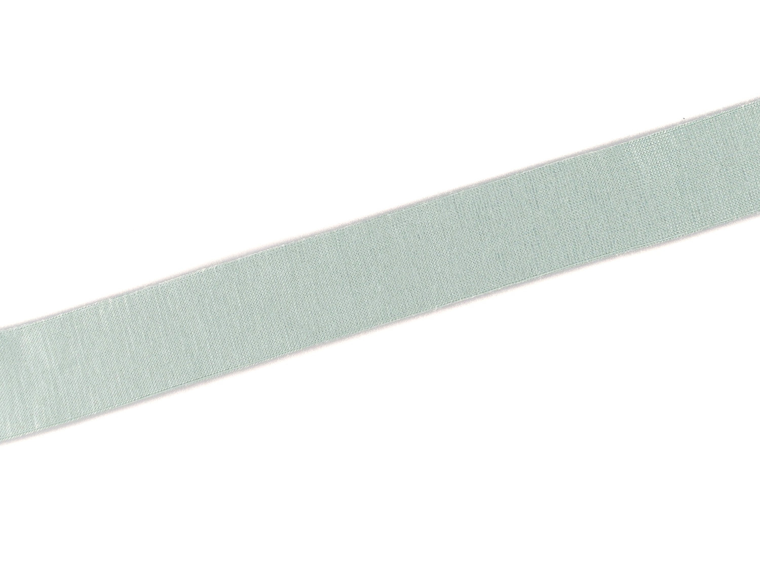 3m blasses altgrün Viskose Schrägband auf einem weißen Hintergrund, ideal für Nähprojekte.