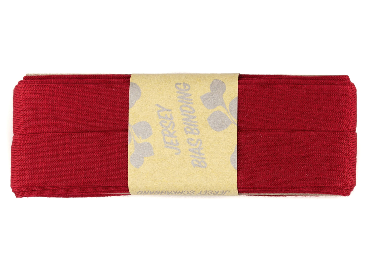 3m Viskose Schrägband rot in rot, 100% Viskose, ca. 20 mm Breite, waschbar bis 30 Grad.