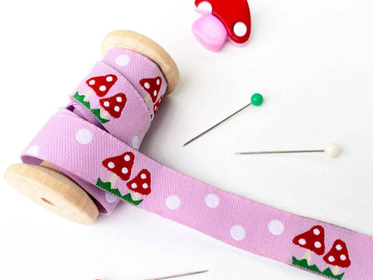 webband-band-zierband-borte-farbenmix-fliePi-rosa-fliegenpilz-2