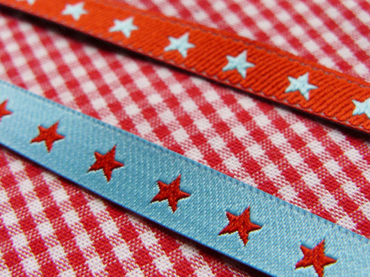 webband-band-zierband-borte-farbenmix-sternchen-stern-rot-hellblau-2