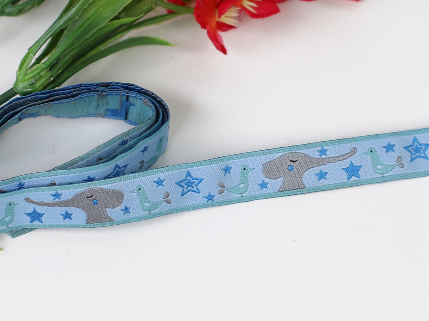 webband-farbenmix-elefant-vogel-hellblau