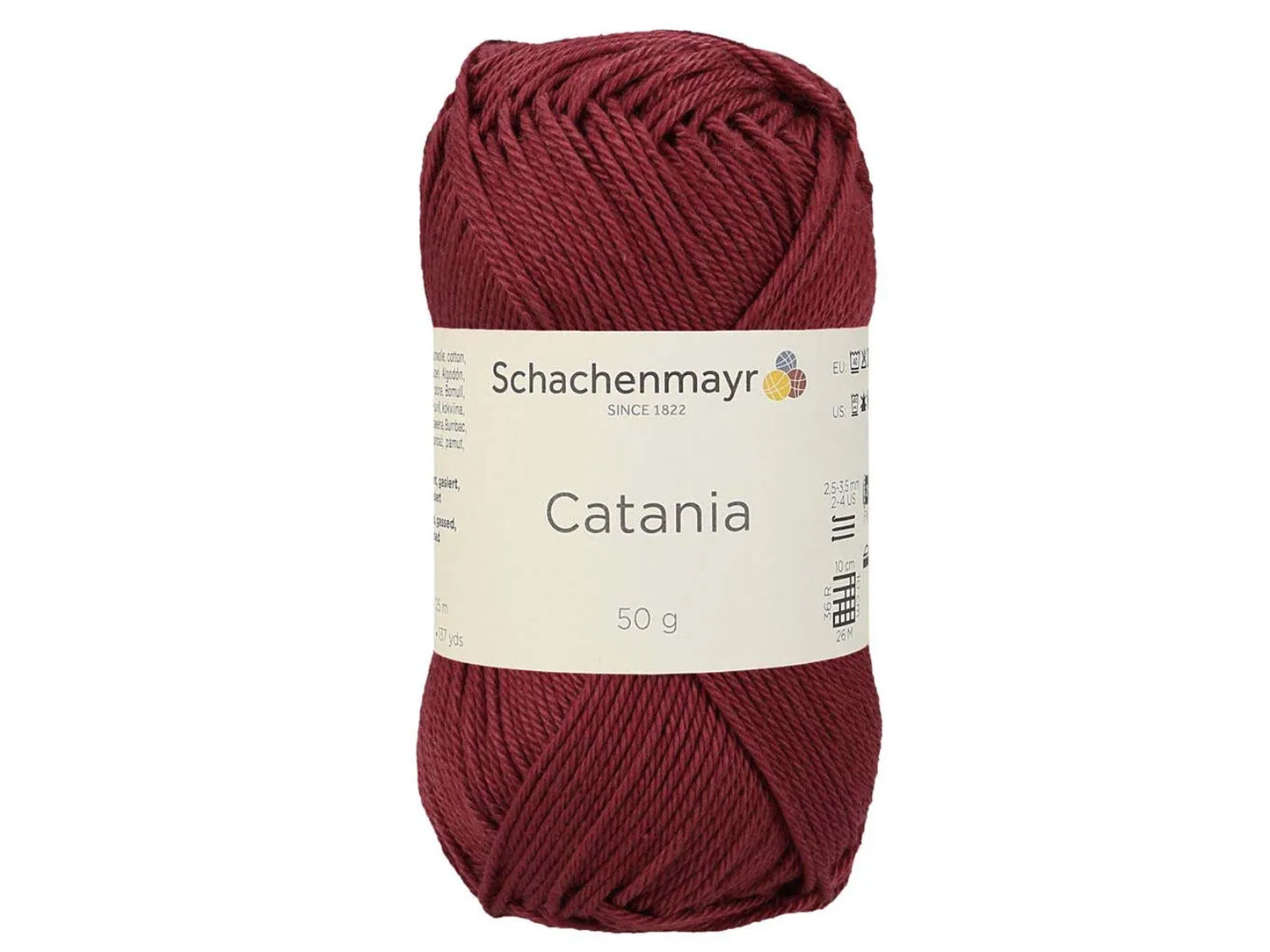 Schachenmayr Catania - Baumwollgarn - 425 bordeaux