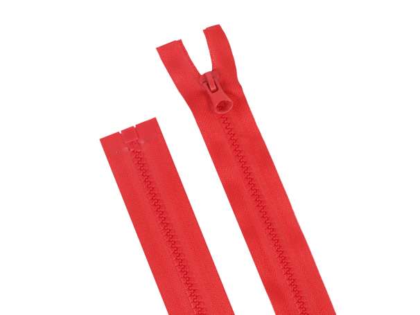 Teilbarer Reißverschluss - 25 cm - rot