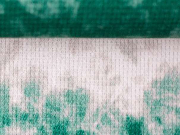 Waffel Jersey - Batik Streifen - grün