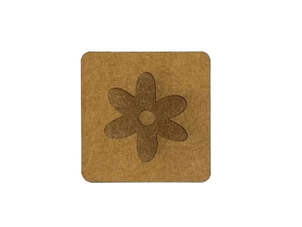 SnaPpap Label - Quadrat - Blume