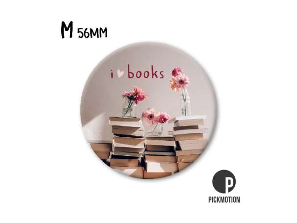 Magnet, Pickmotion - 56 mm - i love books