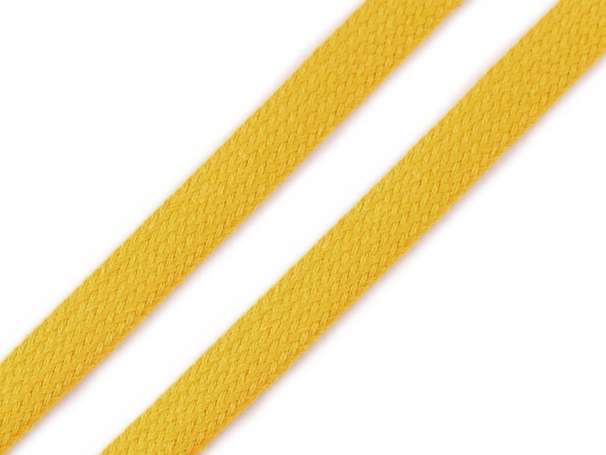 Flachkordel - Hoodieband - Baumwolle - gelb