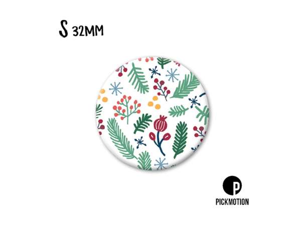 Magnet, Pickmotion - 32 mm - Christmas Flowers