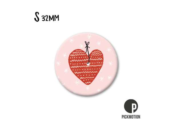 Magnet, Pickmotion - 32 mm - Christmas Heart