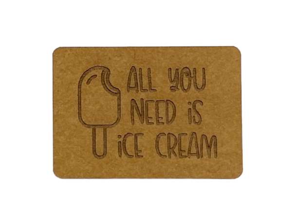 SnaPpap Label - All you need is ice cream