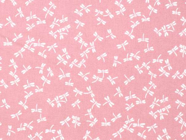 Westfalenstoffe - Kyoto - Libellen - rosa/weiß