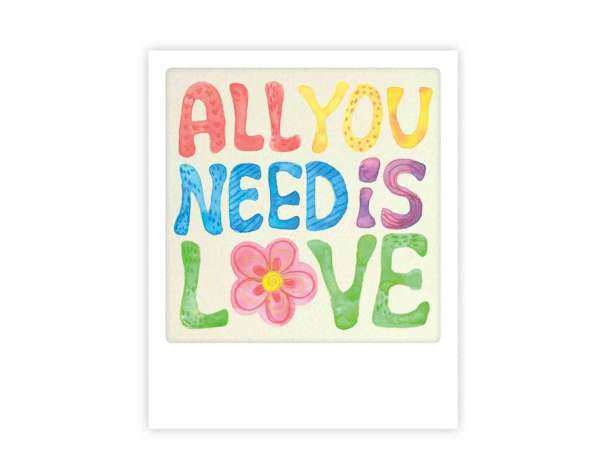 Photo Postkarte - All you need is Love