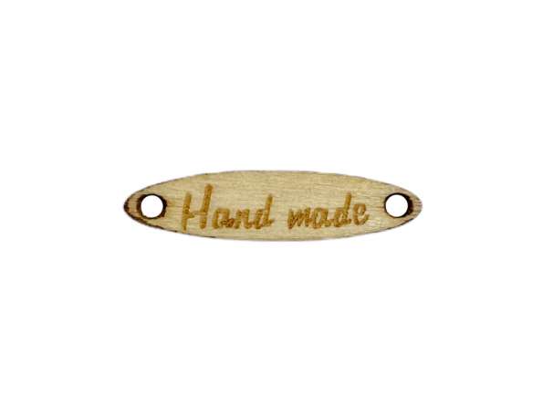 Holz Label - Hand made, natur