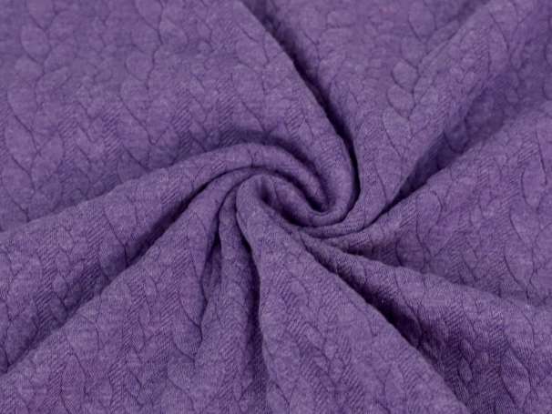 Steppsweat - Zopfmuster - violett
